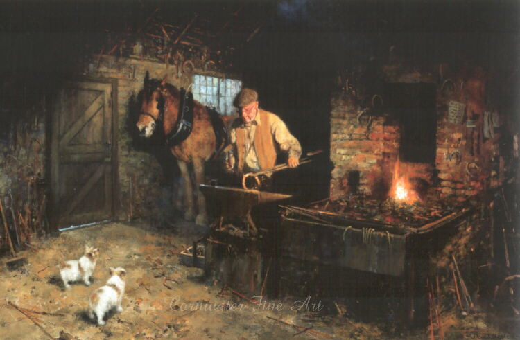 david shepherd  jimmy's forge print