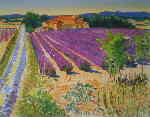 gore lavender Bonnieux print