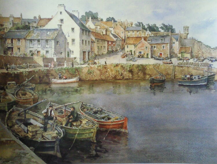 E.R. Sturgeon,signed limited edition, print, crail, fifeshire