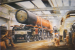david weston steam trains prints
